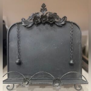 Vintage Metal Weighted Cookbook Display Holder